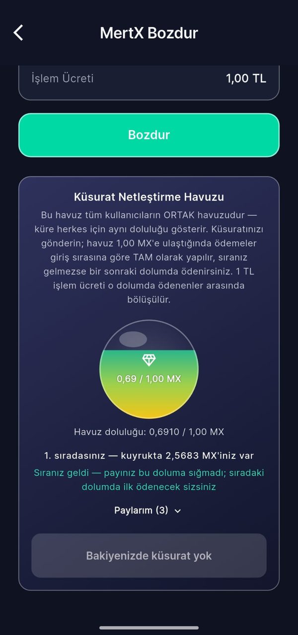 Küsurat netleştirme havuzu