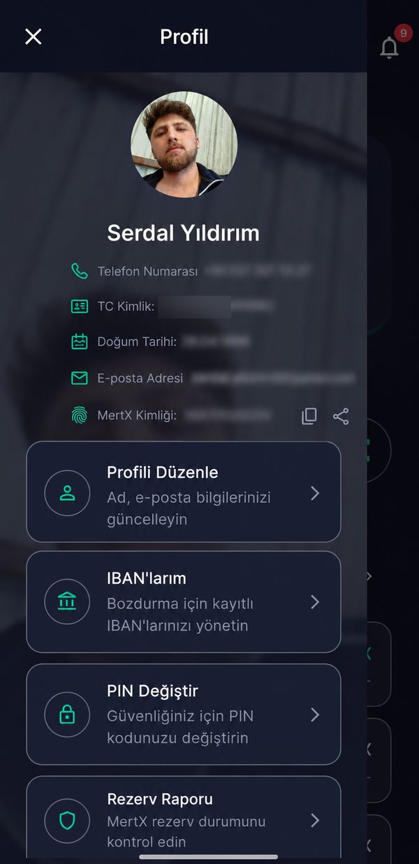 Profil ekranı